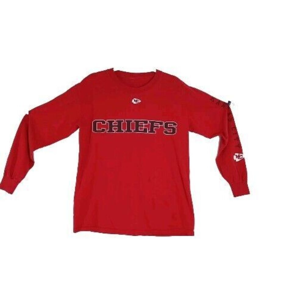 Chiefs Women S Long‎ Sl Red With Black White Sleeve Front Detail